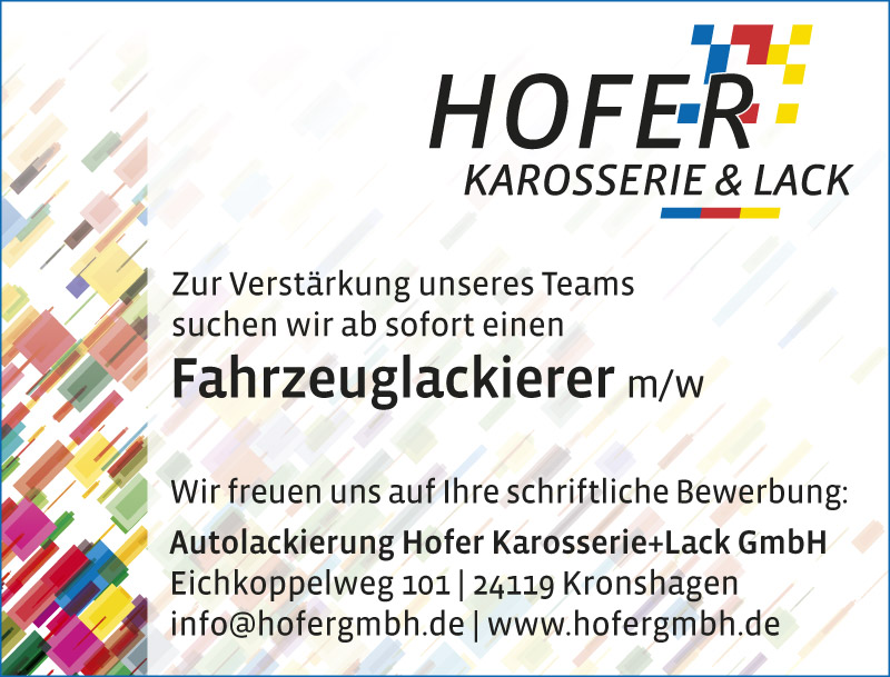 HOFER Stellenanzeige